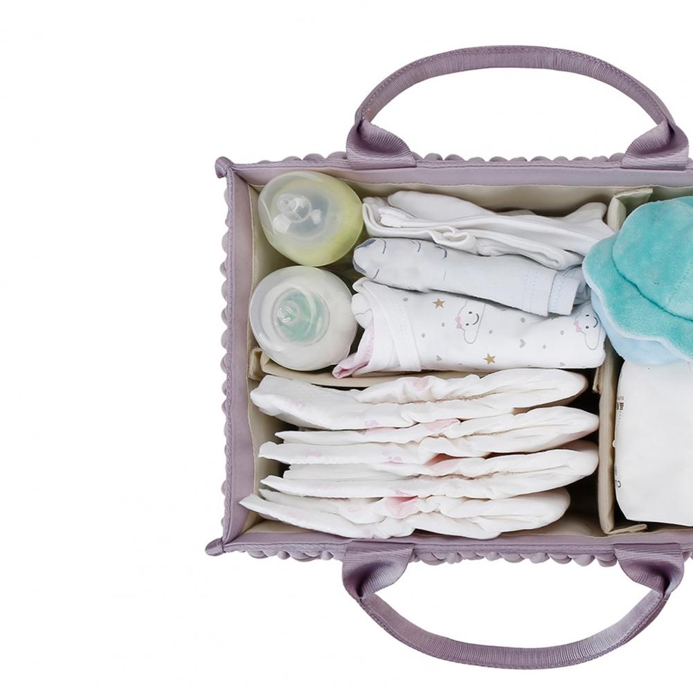 Baby Nursery Quilts - Baby Changing Supplies Organizer Braided Quilted