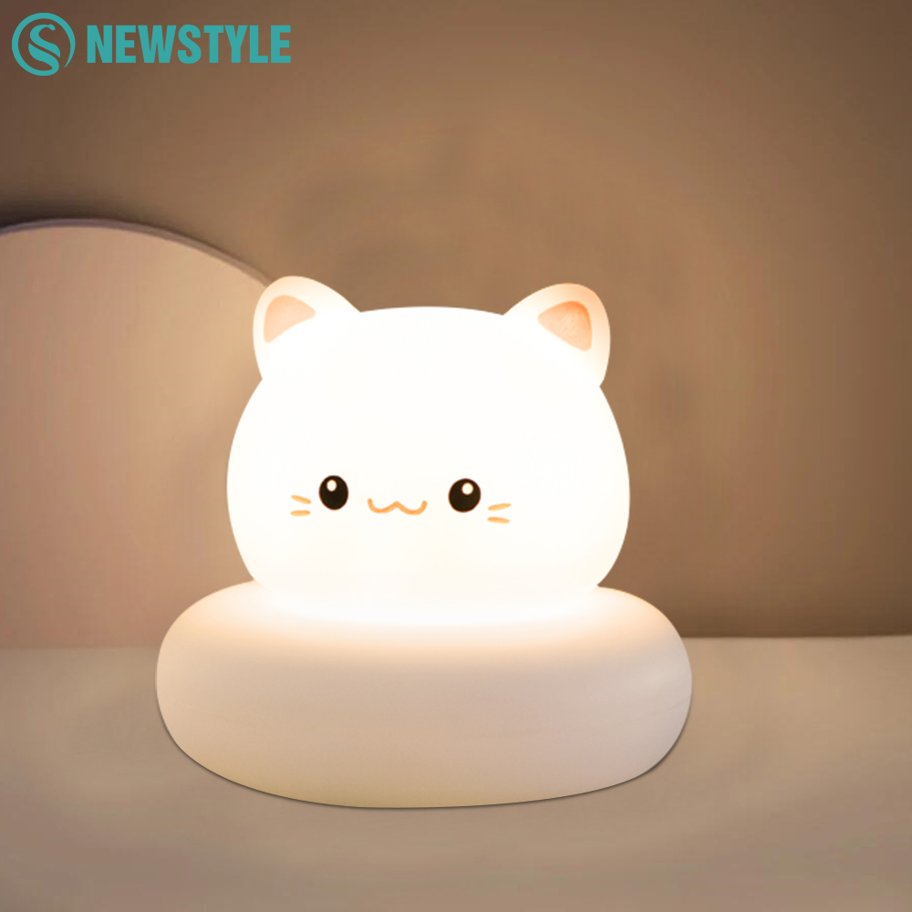 Baby Nursery Night Light - LED Nursery Cat Night Light 3