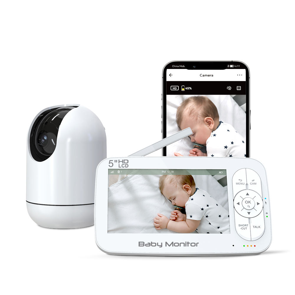 Baby Nursery Camera - 5Inch 2MP 1080P APP Remote Control