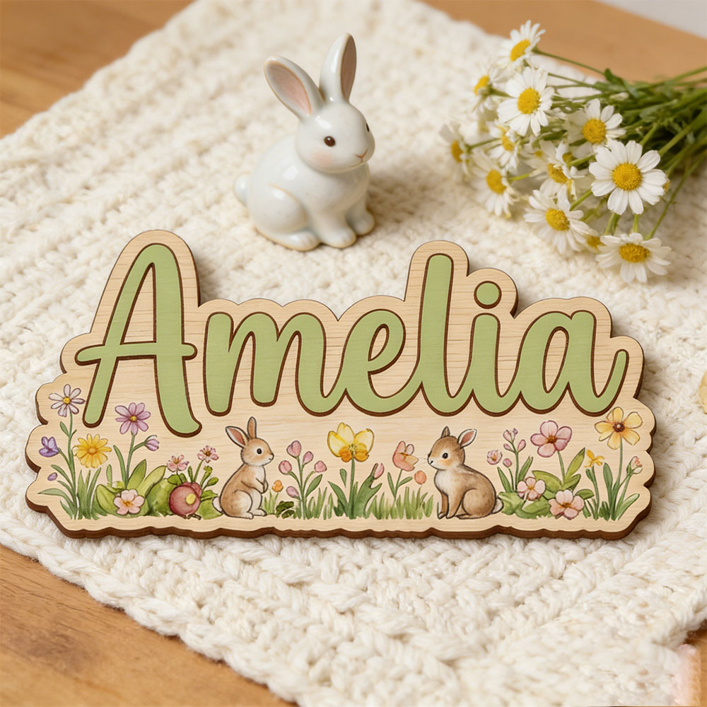 Personalized  'Two Bunnies Wil - Baby Nursery Themes review and price