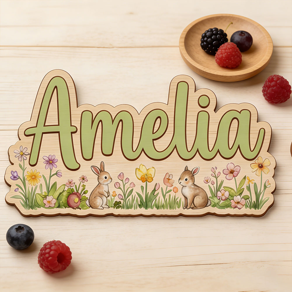Personalized  'Two Bunnies Wil - Baby Nursery Themes review and price