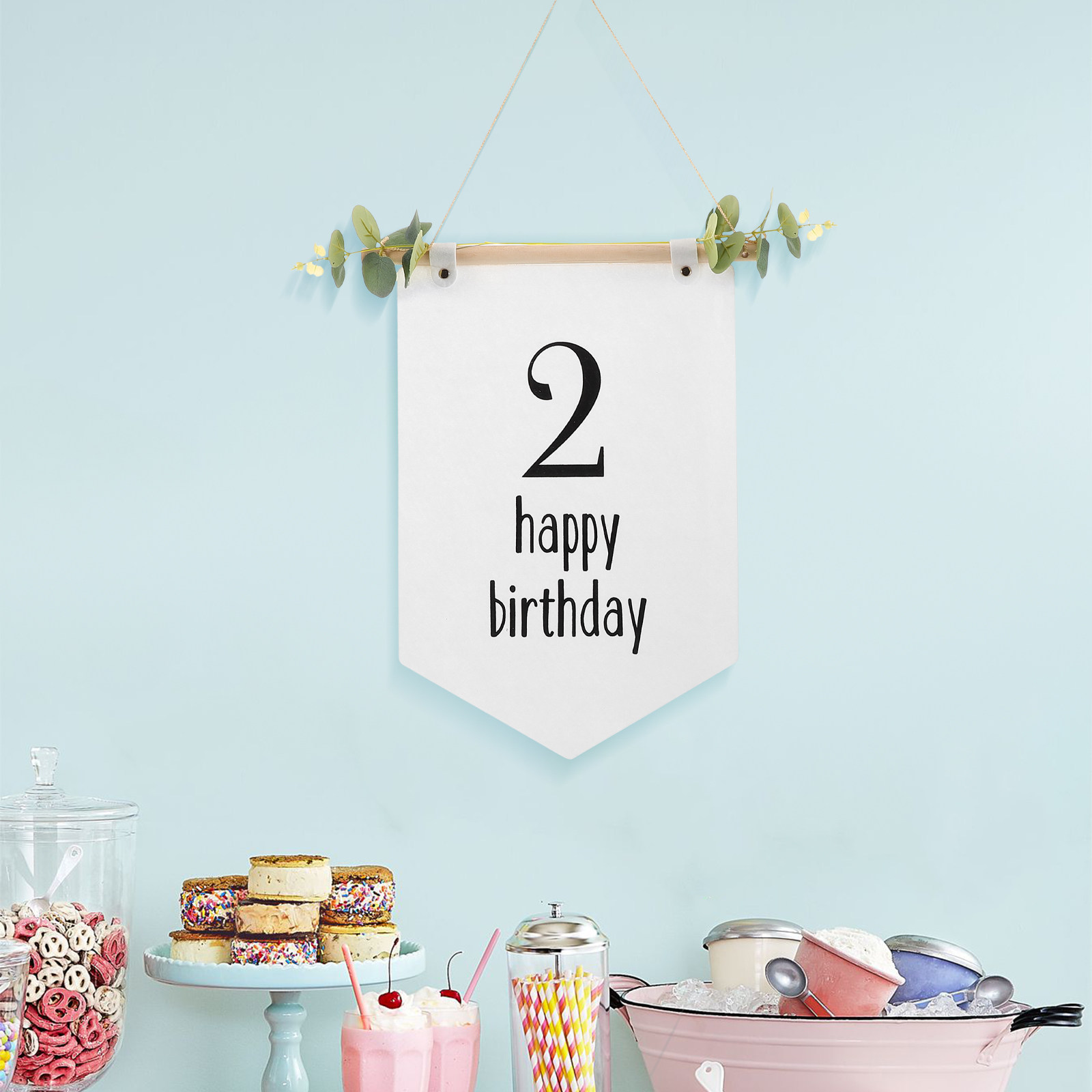 Felt Birthday Banner Baby Show - Baby Nursery Themes Girl review and price