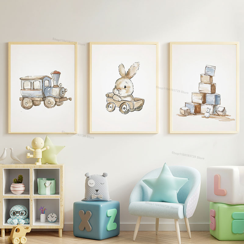Nordic Style Cartoon Bear Hors - Baby Nursery Themes review and price