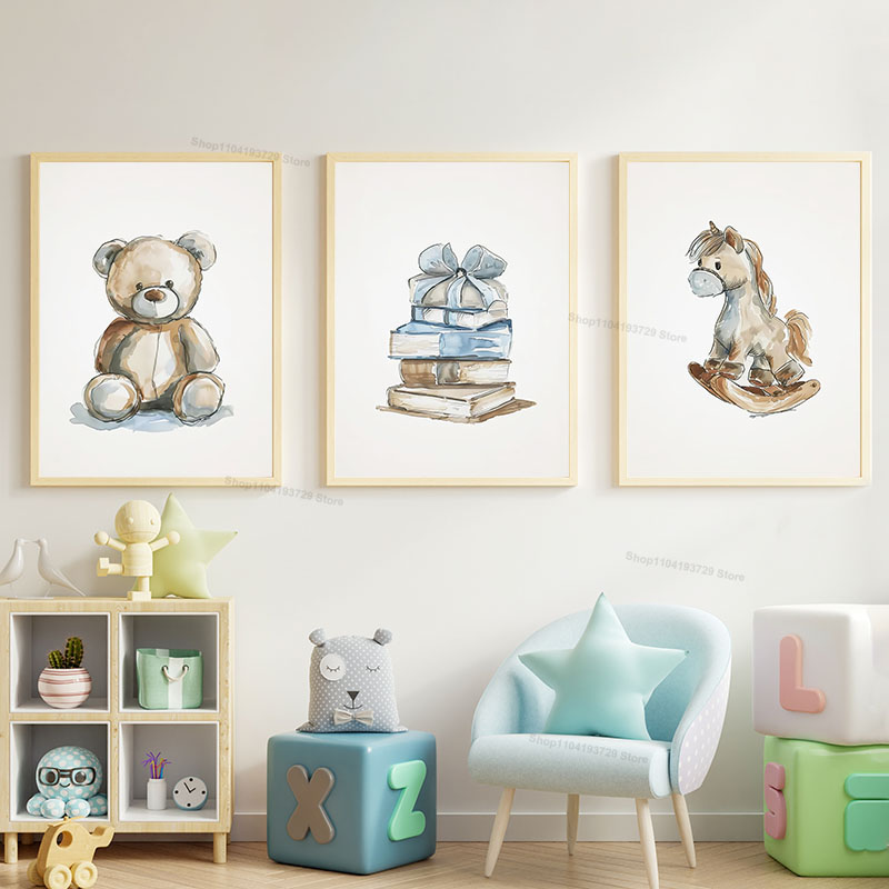 Nordic Style Cartoon Bear Hors - Baby Nursery Themes review and price