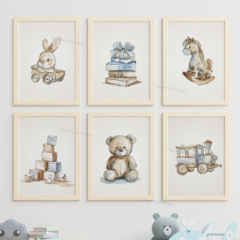 Nordic Style Cartoon Bear Hors - Baby Nursery Themes review and price