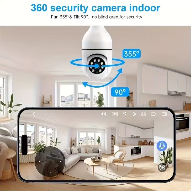 4G WiFi IP Camera E27 Bulb Cam - Baby Nursery Camera review and price