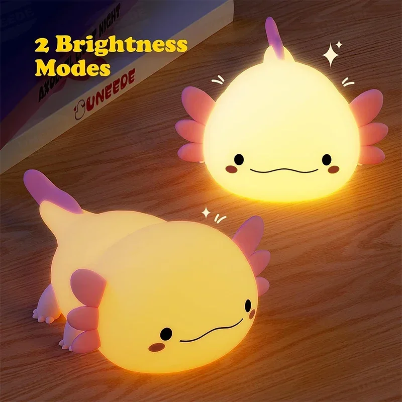 Cute Axolotl Night Light Silic - Baby Nursery Night Light review and price