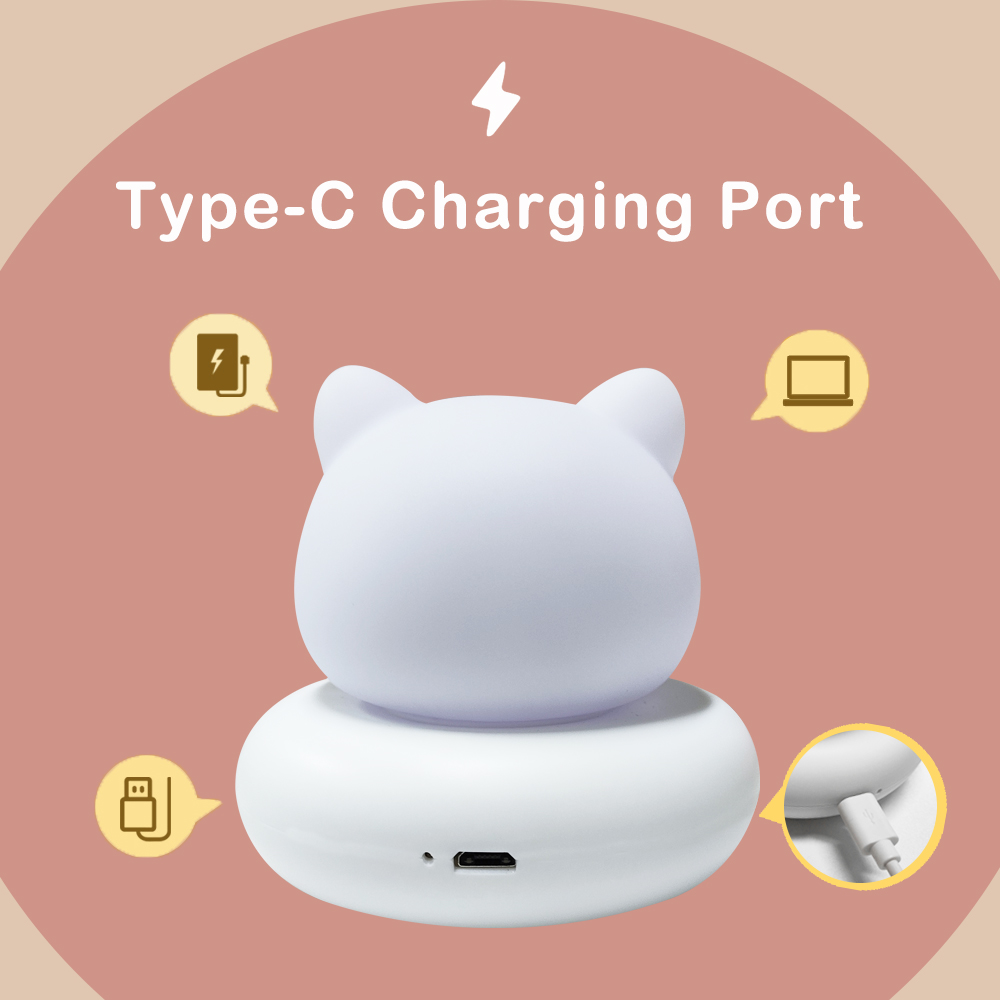 LED Nursery Cat Night Light 3  - Baby Nursery Night Light review and price