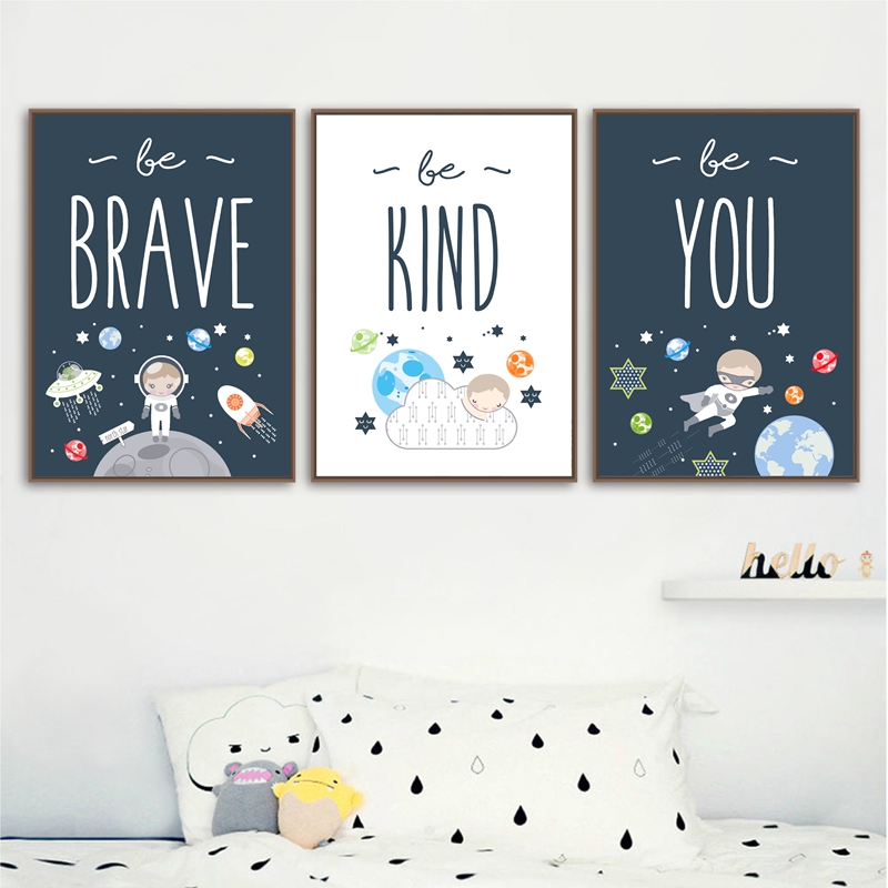 Space Themed Nursery Wall Art  - Baby Boy Nursery Quotes review and price