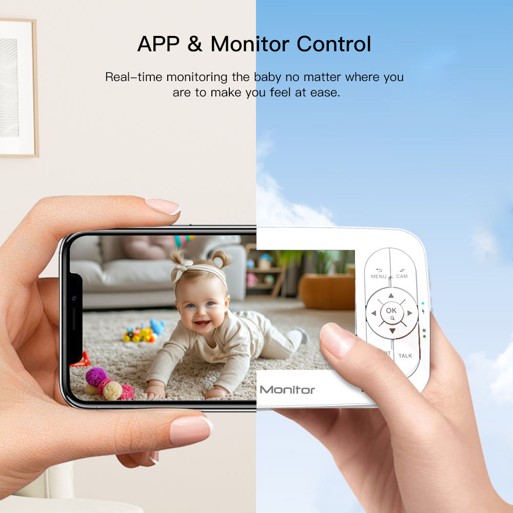5Inch 2MP 1080P  APP Remote Co - Baby Nursery Camera review and price