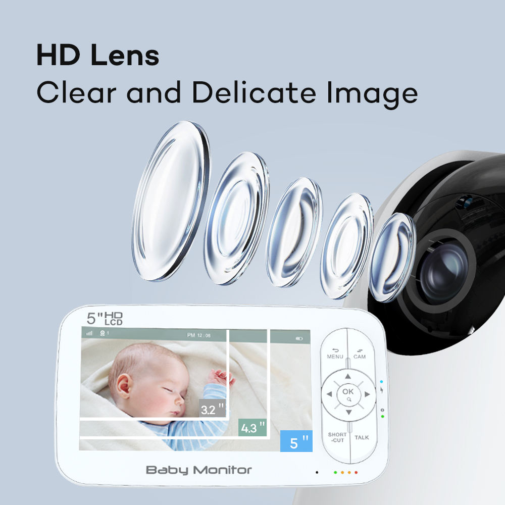 5Inch 2MP 1080P  APP Remote Co - Baby Nursery Camera review and price