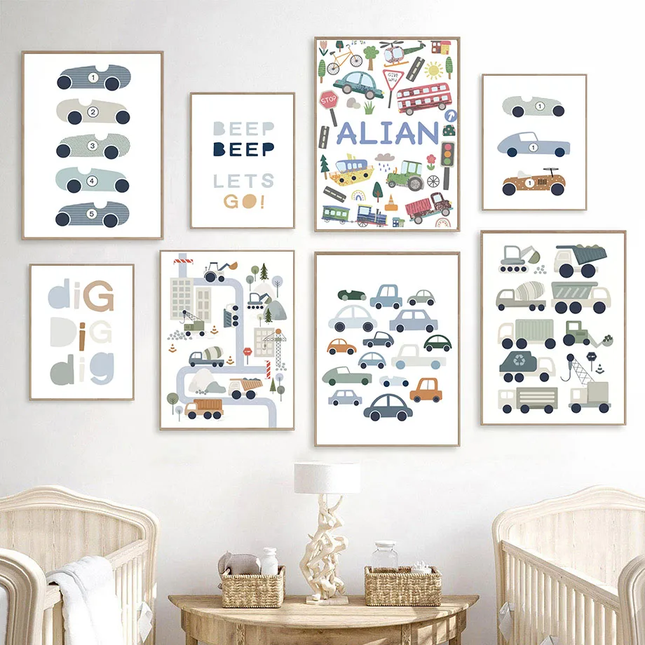 Tractor Truck Excavator Bulldo - Baby Boy Nursery Quotes review and price