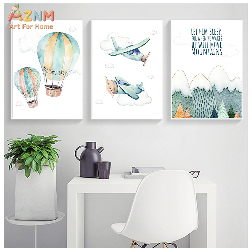 AZNM Watercolor Airplane Hot A - Baby Boy Nursery Quotes review and price