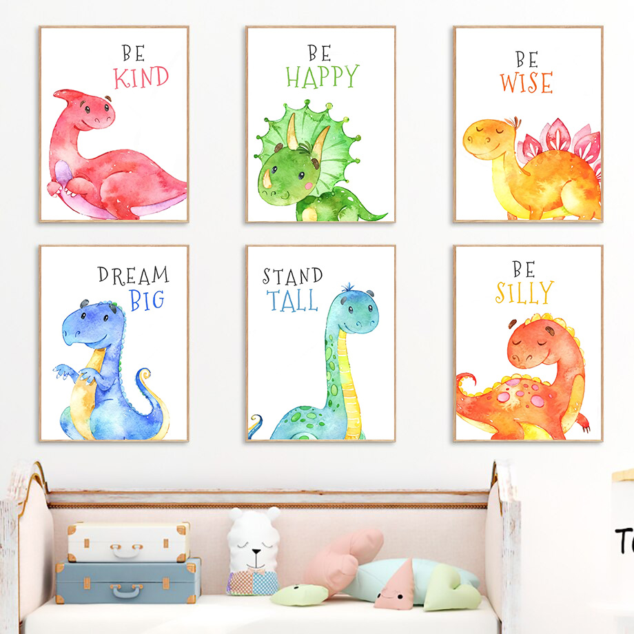 Cartoon Dinosaur Quotes Wall A - Baby Boy Nursery Quotes review and price