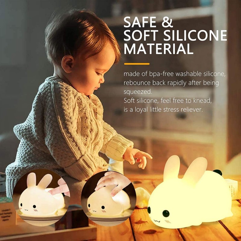 LED Rabbit Night Light Remote  - Baby Nursery Night Light review and price