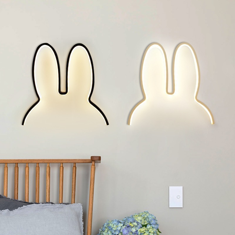 Cute Led Rabbit Wall Lights US - Baby Nursery Night Light review and price