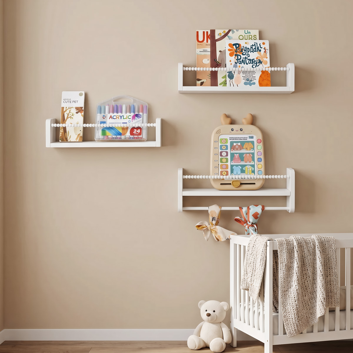 Floating Nursery Book Shelves  - Baby Nursery Books review and price