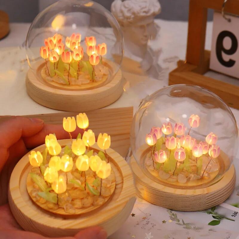 Artificial Tulip Flower Night  - Baby Nursery Night Light review and price